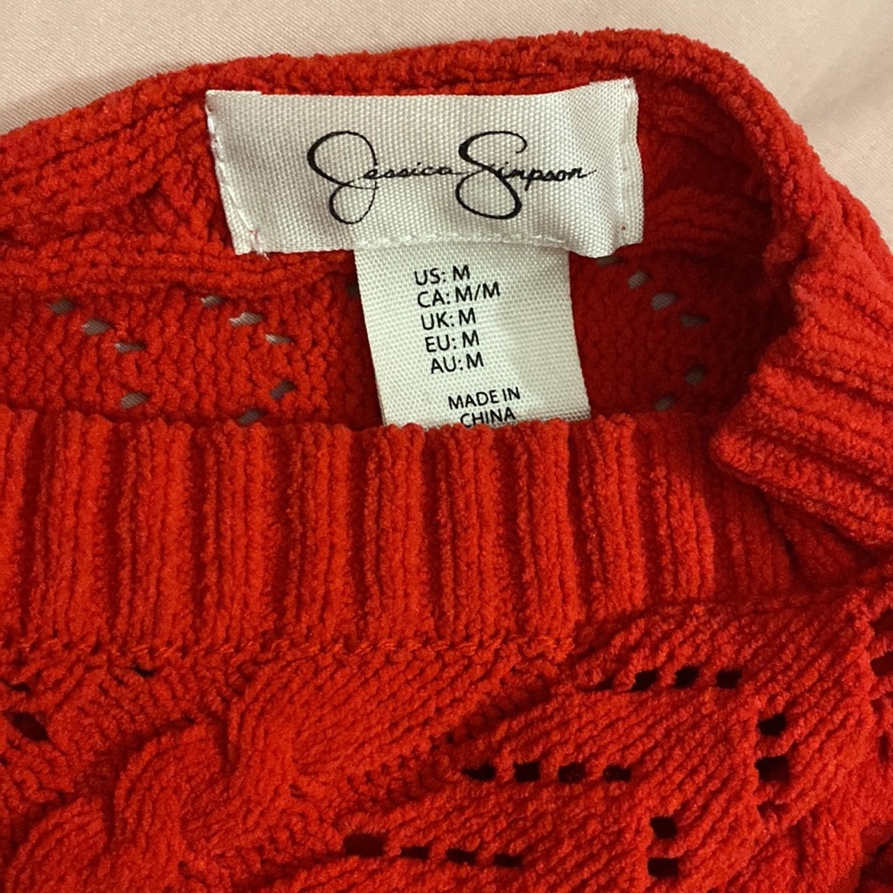 Jessica Simpson Red Sweater - Picture 2 of 3